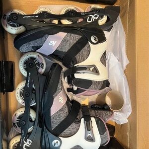 K2 Inline Skates with Black and Gray Design